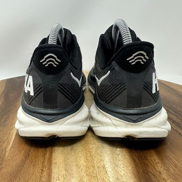 Hoka One One Women’s 7.5 B Clifton 9 1127896 BWHT Black Running Shoes Sneakers main image 5